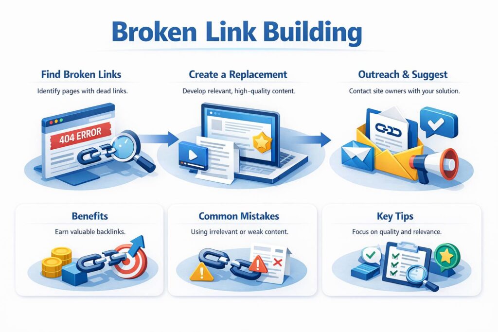 Broken link building