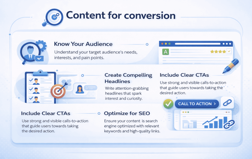 Content for conversion