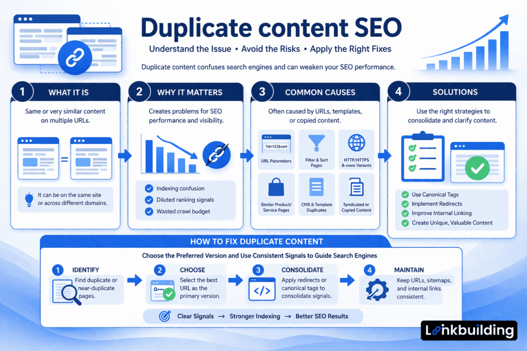 Duplicate content SEO