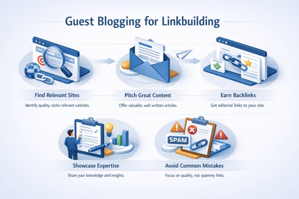 Guest blogging for linkbuilding