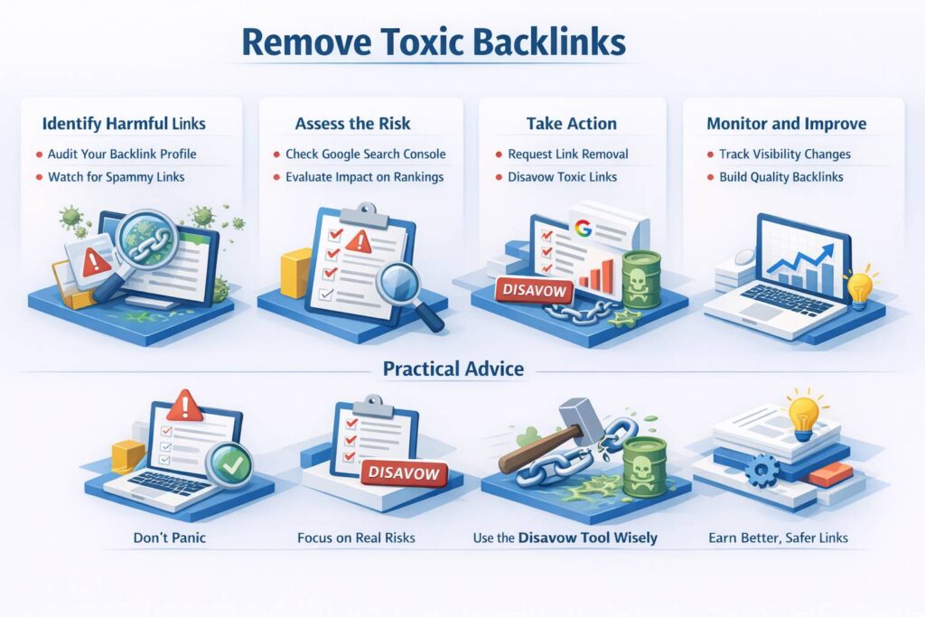 Remove toxic backlinks